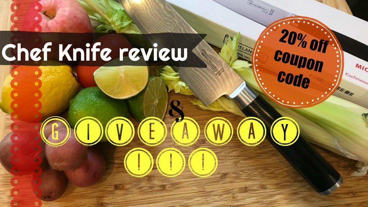 Michelangelo Chef Knife Giveaway! + 20% discount code