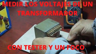 COMO SABER LOS VOLTAJES DE UN TRANSFORMADOR SIN DAÑARLO COMO SABER LOS VOLTAJES DE UN TRANSFORMADOR SIN DAÑARLO