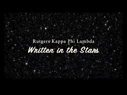 Rutgers Kappa Phi Lambda Spring '20 Rush: Written in the Stars