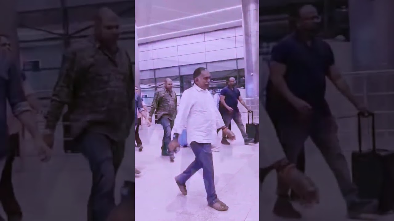 Mohan Babu Indian actor and film producer at rgia Airport 