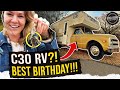 C10 project?! How about a big block C30 w/ a vintage RV!!! SCORE!