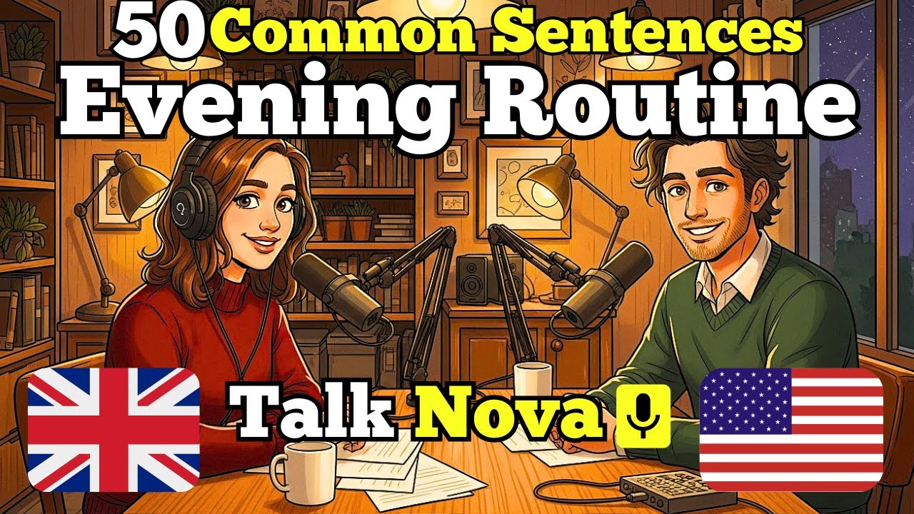 How to Talk About Your Evening Routine in English | Learn English