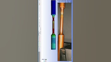Tensile Test of copper specimen in Real Life Vs Ansys Simulation