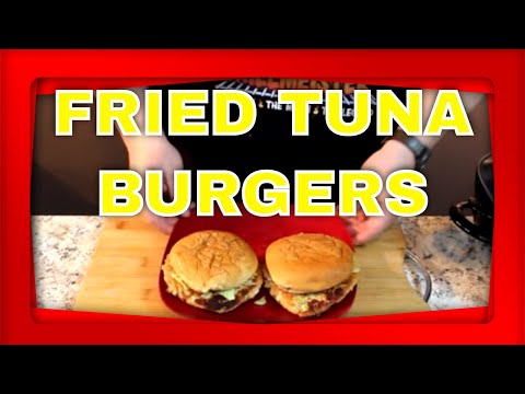 Fried Tuna Burgers! (On a grilled bun)