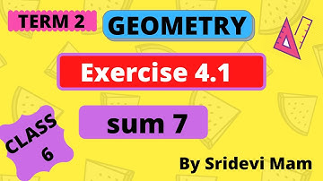 6th maths tamil Term 2 Chapter 4 geometry ex 4.1 sum 7 tn class 6 std 2nd term