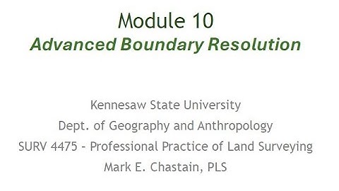 Module 10 advanced boundary resolution