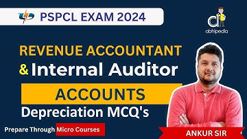PSPCL Exam 2024 | RA /IA | Depreciation MCQs Session | Micro Course | by abhipedia