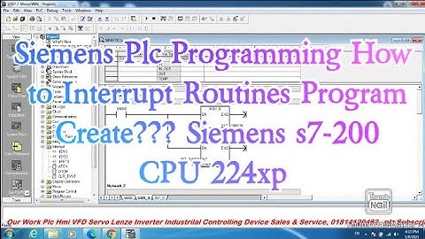 Siemens Plc Programming How to Interrupt Routines Program Create??? Siemens s7-200 CPU 224xp