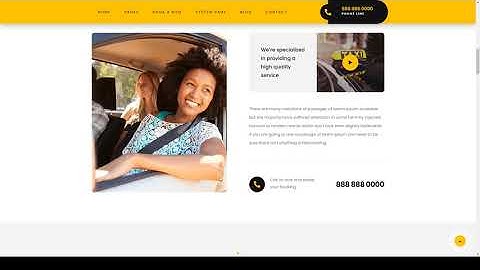 Conexi - Taxi Booking Service HubSpot Theme taxi transport Website Builder