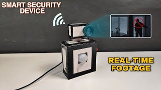 how to make security alarm at home | wifi camera.