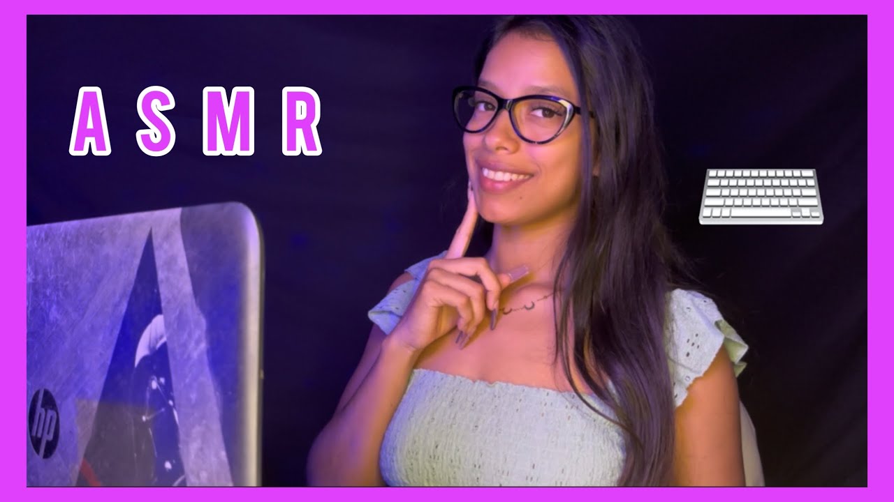 ASMR ENTREVISTA DE TRABAJO + sonido de TECLADO ⌨️  // YAMILKA ASMR