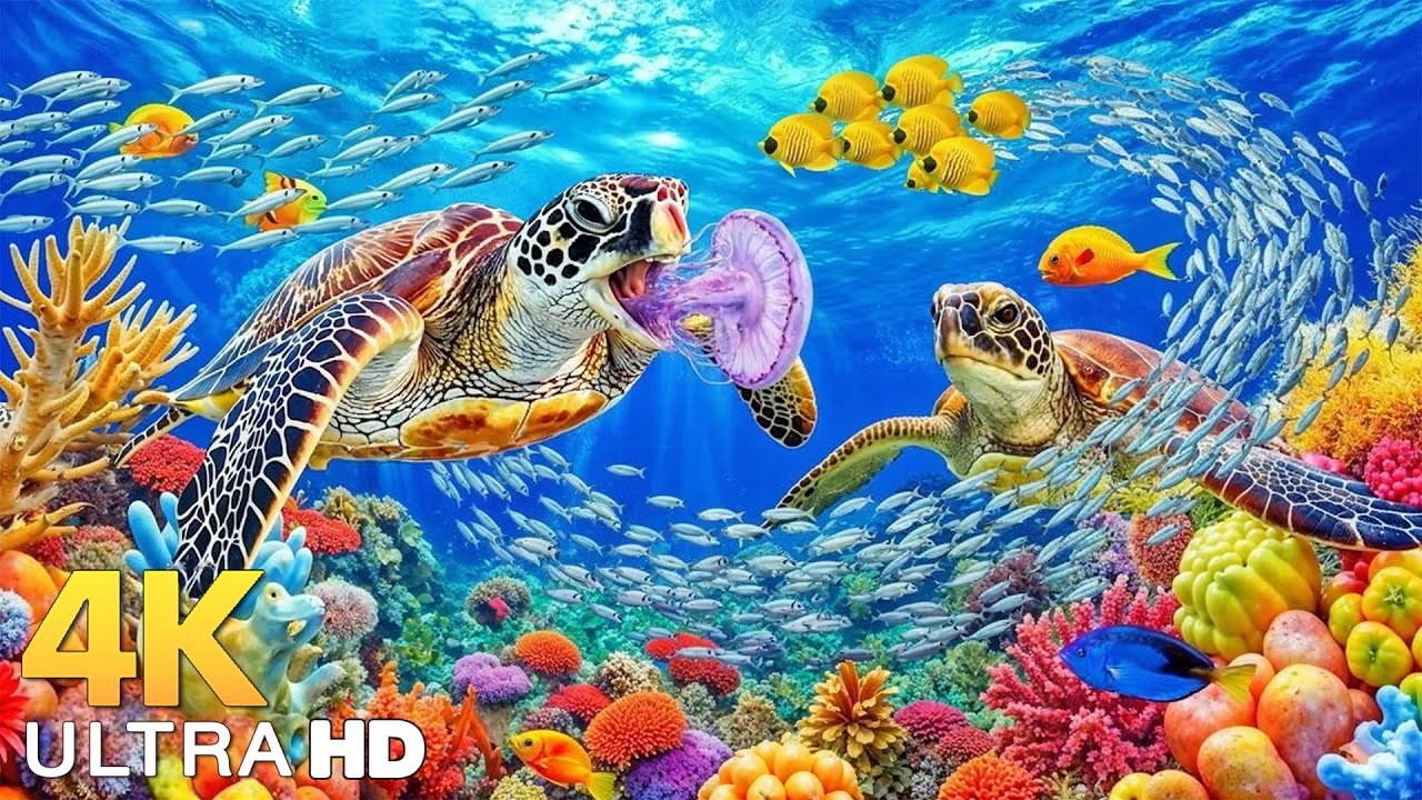Dive Into the Mesmerizing Underwater Realm-Marvel at Sea Animal in The Best 4K ULTRA HD Aquarium #47