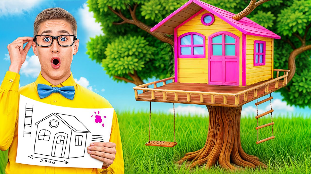 Я Построил Секретный Домик На Дереве с Multi DO Smile