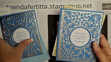 Snowflake Kisses Circle Flip Fun Fold Card #stampinup