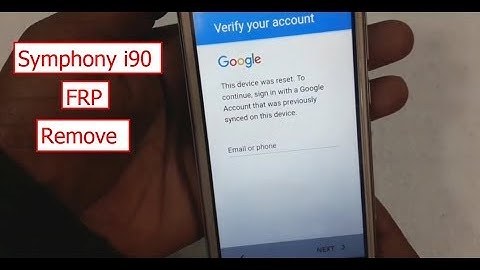 Symphony i90 Frp Remove 100%
