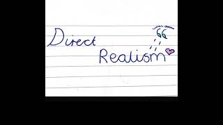 Direct Realism