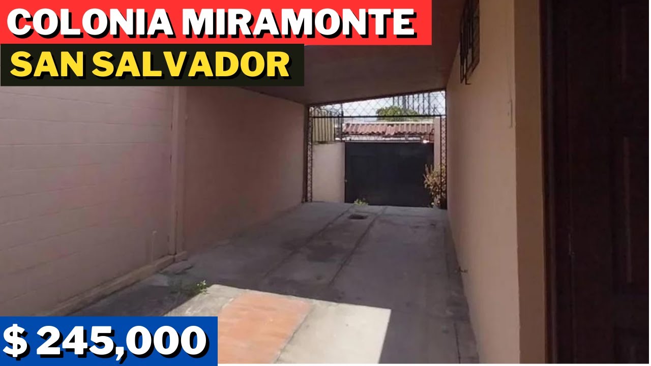 Se Vende Casa en La Colonia Miramonte en San Salvador // El Salvador