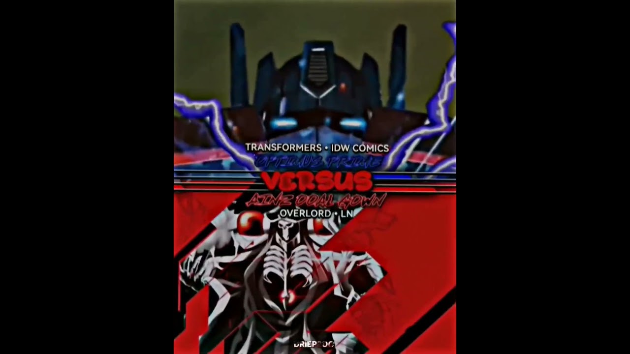 optimus prime(idw comics) vs isekai main characters #transformers #anime #isekai