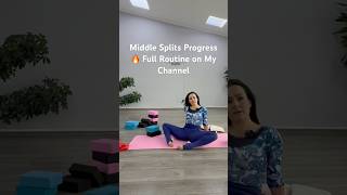 Middle Splits Progress 🔥 Full Routine on My Channel