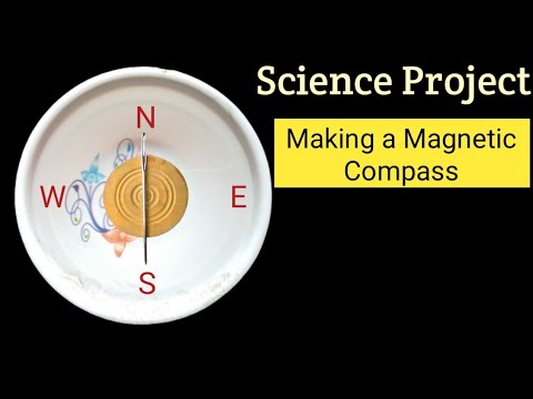 How to Make a Magnetic Compass at Home | science projects | science