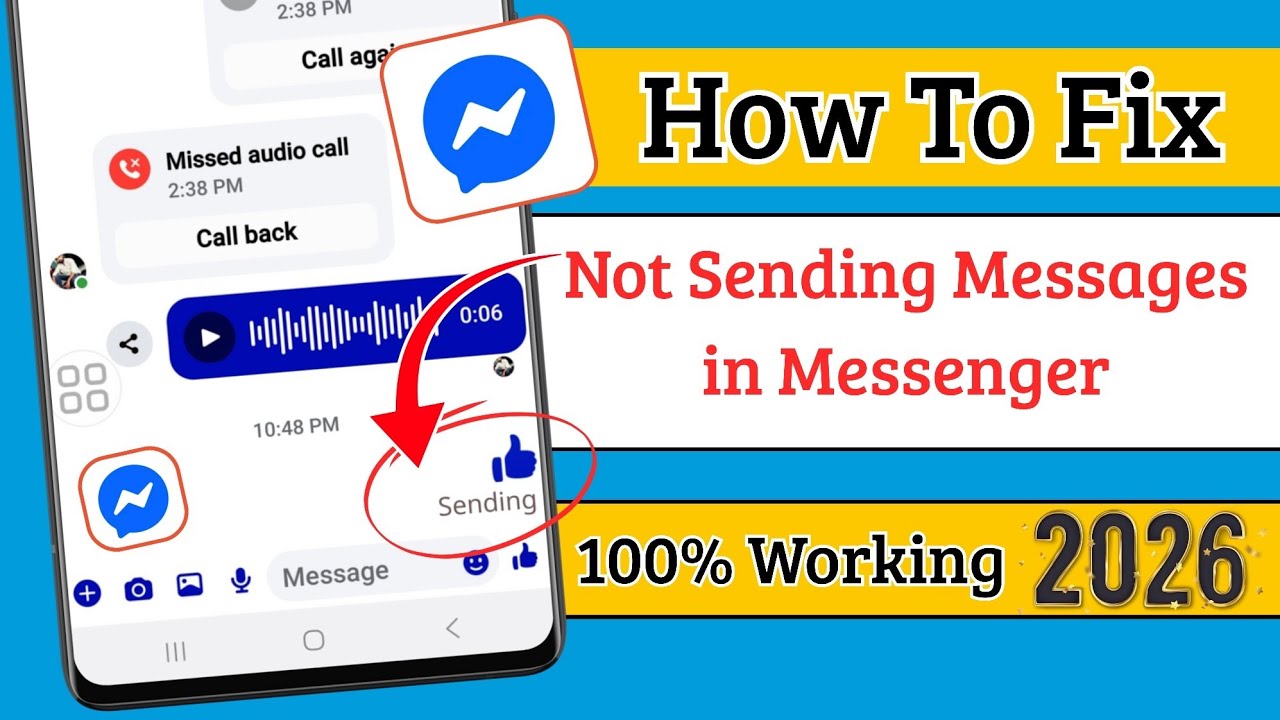 How To Fix Messenger Messages Not Sending Problem 2026 | Messenger Message Failed to Send