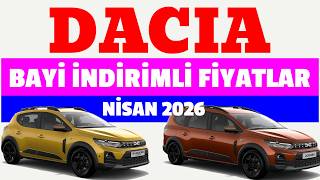 DACIA - NİSAN AYINA ÖZEL BAYİ İNDİRİMLİ ARAÇ FİYATLARI - Sandero, Sandero Stepway, Jogger