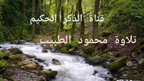 سورة الواقعة بصوت جميل للقارئ محمود الطبيب حفظه الله