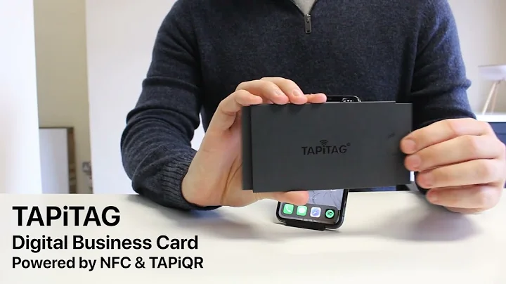 TAPiTAG Green & Silver foil | Digital Business Card | NFC & QR