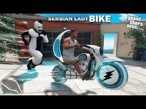 Franklin Stealing Serbian Dancing Lady Fastest Bike in GTA 5