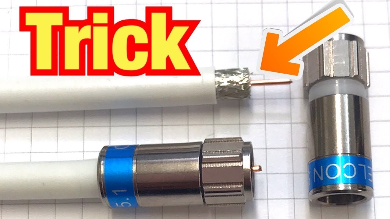 F-Type RG6 Kompressionsstecker-Adapter – 25 Stück, Kupfer Vernickelt, Für Koaxialkabel