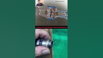 This is a quick-release hydraulic hose coupling. It is a connector designed for fluid power systems