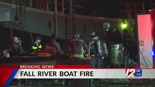 Crews respond to Fall River boat fire