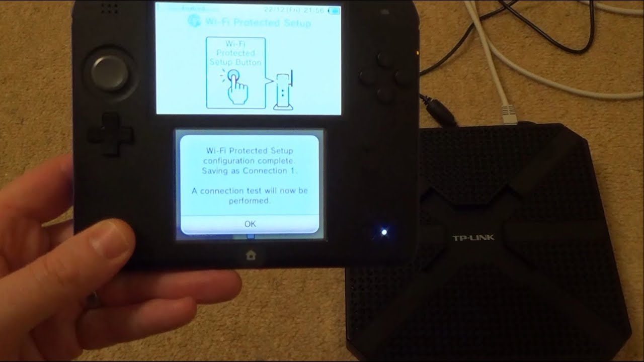 Connecting Nintendo 2ds To Wifi Via Wps 35 Youtube