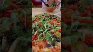 Herbivore Pizza / Fresh Berry Salad/ Cheese Pizza / Cinnamon Bread