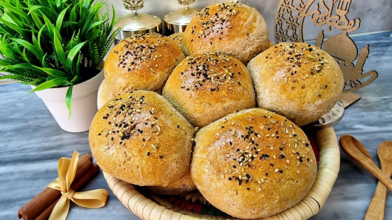 خبز العيد الصحي بالقمح و الشعير🌾🌾 قطني و خفيف مثل  خبز المخابز بكل أسرار نجاح الوصفة من الألف للياء😁