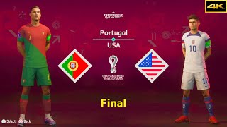 FIFA 23 | PORTUGAL vs. USA | RONALDO vs. PULISIC | FIFA WORLD CUP FINAL | [4K]