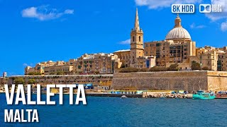 Valletta Historic City: The Capital Of 🇲🇹 Malta [8K HDR] Walking Tour