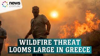 Greek wildfire threat nears, outpacing preparations