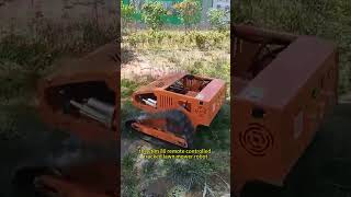 Telecontrol track weed cutter China manufacturer, factory direct sales RC lawn mower robot #kosiarka