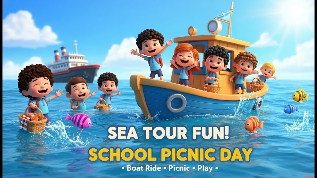 Sea Tour Ki Masti Baby 🌊🚤 | School Picnic Song | Kids Fun Video