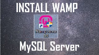 Install WAMP server for MySQLdb