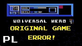 Universal Hero (1987) [PL] - Original Game ERROR - Atari 800XL Net Worth