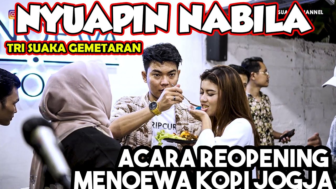 NYUAPIN NABILA DI ACARA REOPENING MENOEWA KOPI !!! TRI SUAKA GEMETERAN !!!