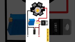 برنامج تشغيل LED عالي الطاقة بتيار مستمر باستخدام LM317 #zaferyildiz