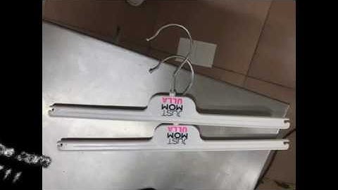 2colors tampo print plastic hangers