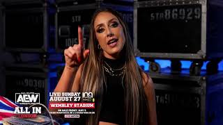 Aew All In London At Wembley Stadium Britt Baker D.m.d. Official Promo Video