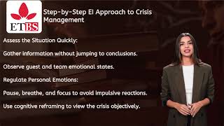 Emotional Intelligence in Guest Services Module 8  Emotional Intelligence in Crisis Management and