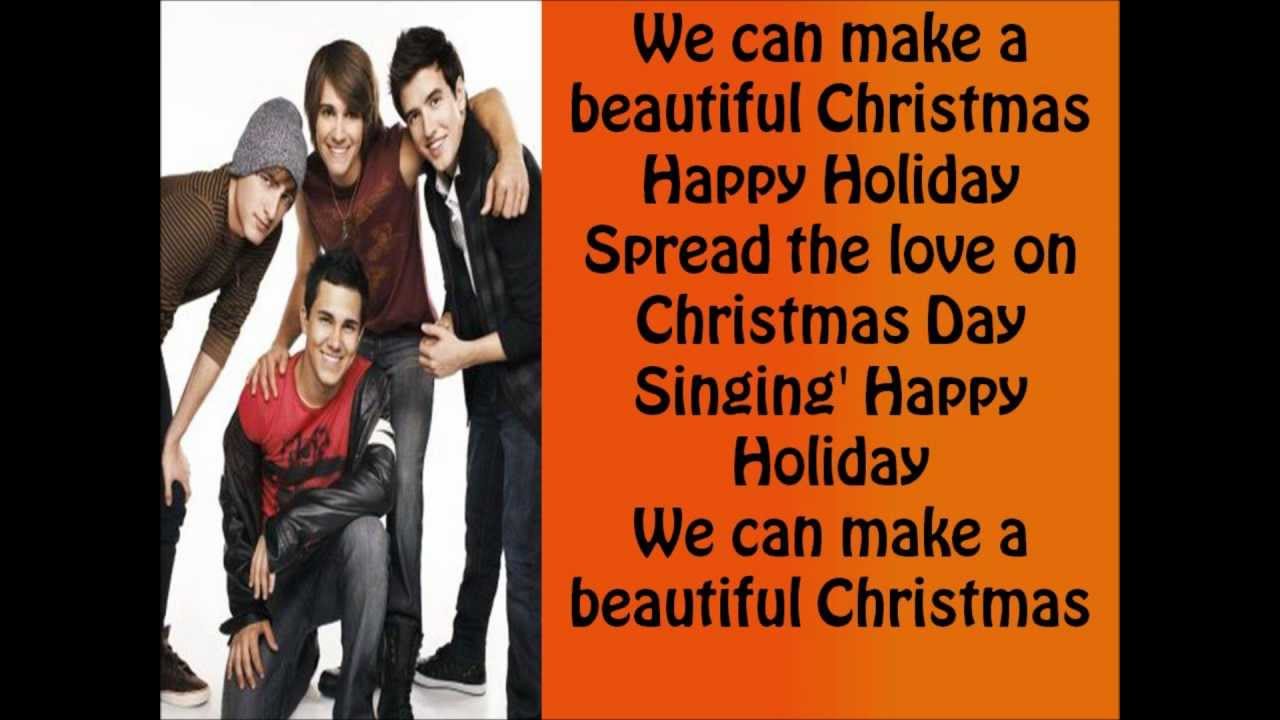 Beautiful Christmas [Lyrics on screen] Big Time Rush Holiday Bundle - YouTube