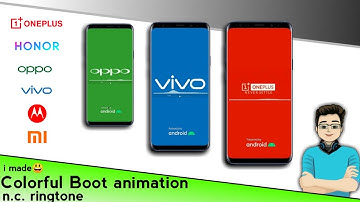 i made😃boot animation with loading #Top smartphones brand ringtones RNot same oneplus🔻ReadDes.