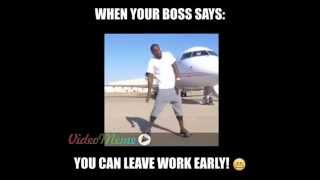 Kevin Hart Hustle Dance Meme: Leaving work early